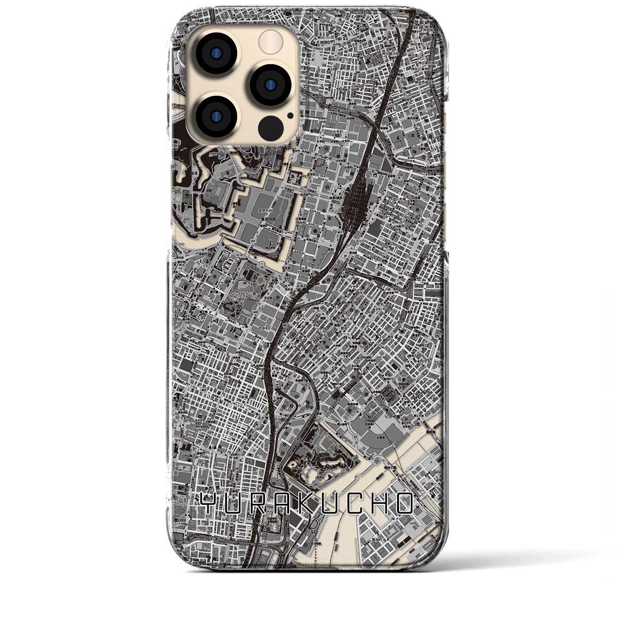 【有楽町(東京都)】地図柄iPhoneケース(クリアタイプ)