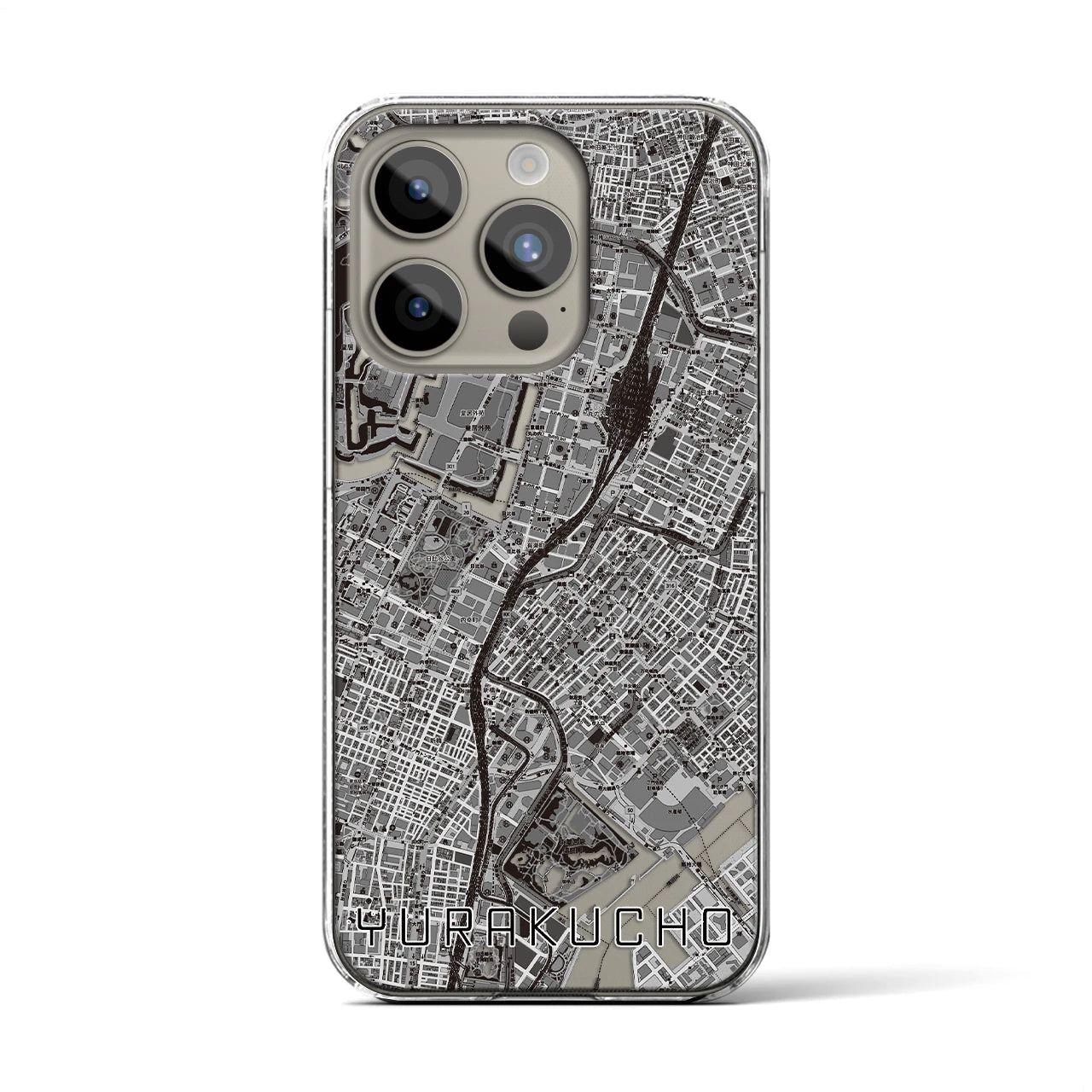 【有楽町(東京都)】地図柄iPhoneケース(クリアタイプ)