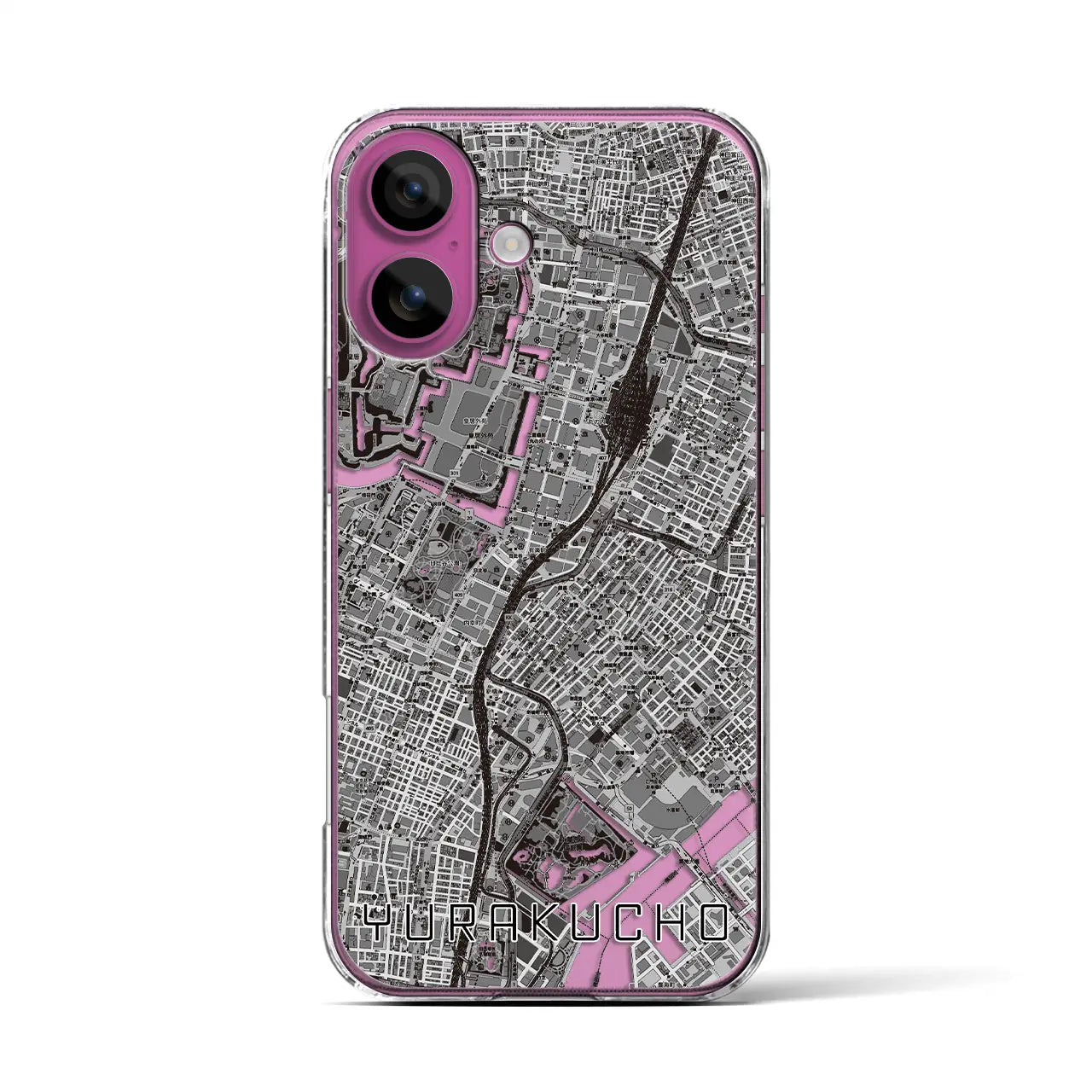 【有楽町(東京都)】地図柄iPhoneケース(クリアタイプ)