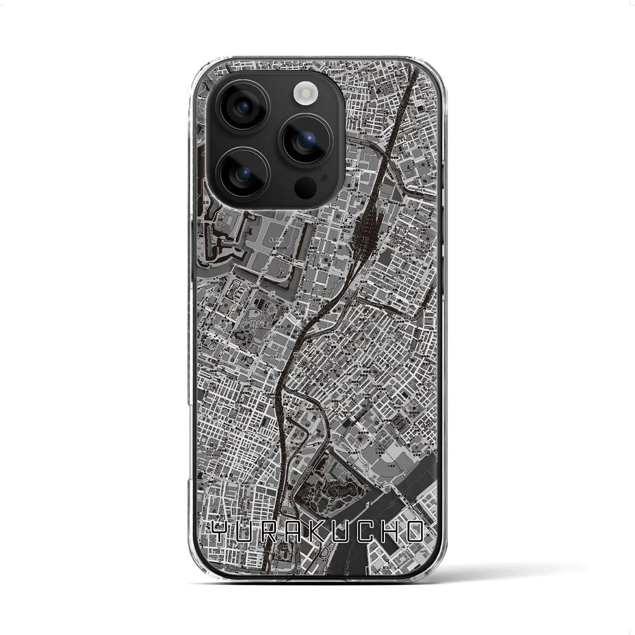 【有楽町(東京都)】地図柄iPhoneケース(クリアタイプ)