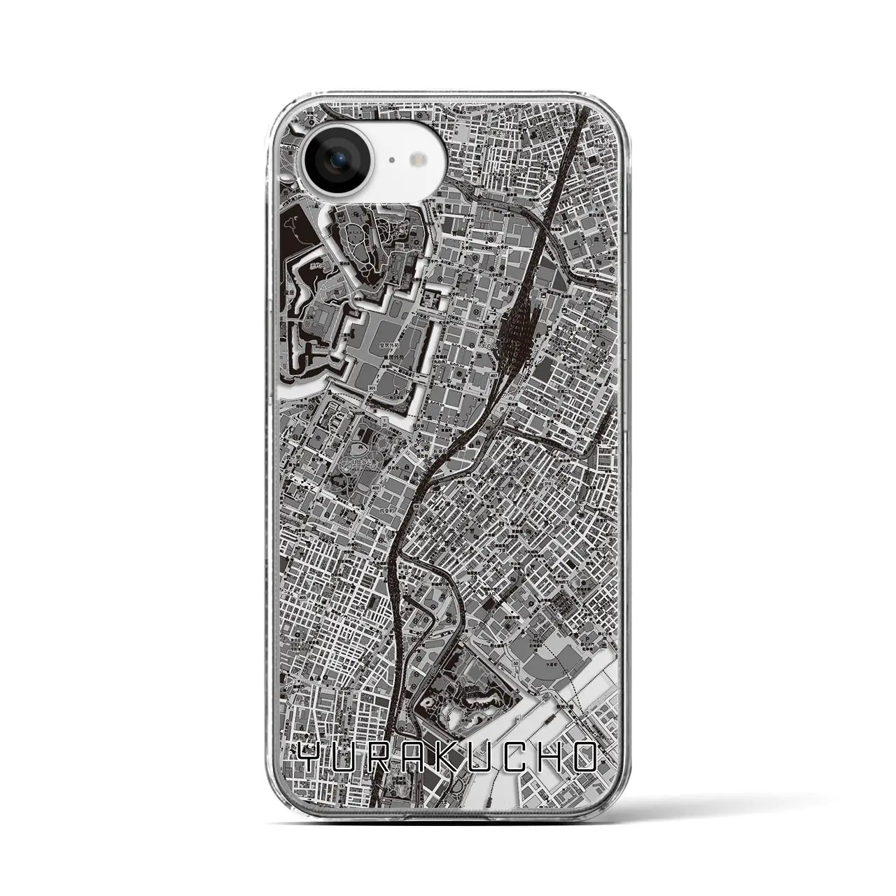 【有楽町(東京都)】地図柄iPhoneケース(クリアタイプ)