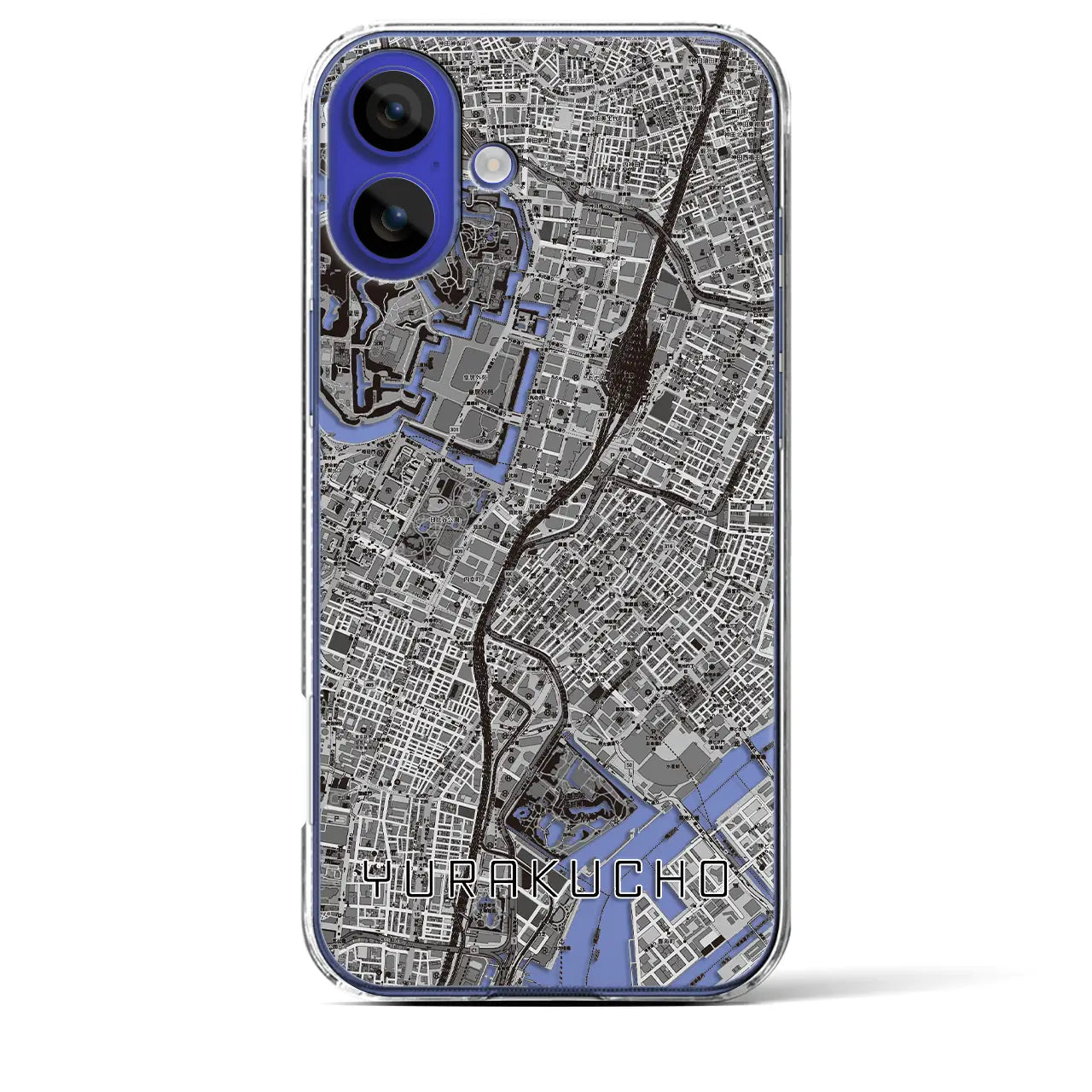 【有楽町(東京都)】地図柄iPhoneケース(クリアタイプ)