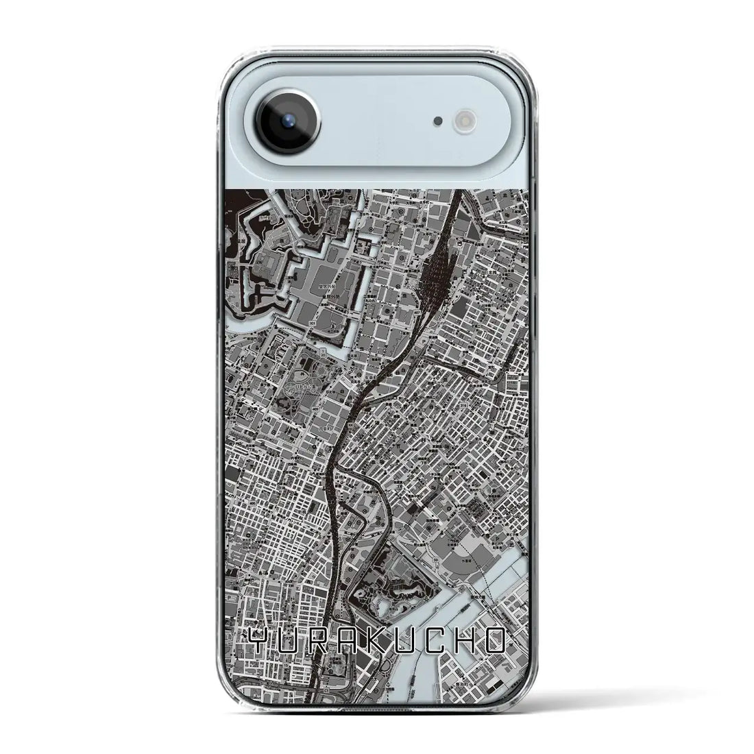 【有楽町(東京都)】地図柄iPhoneケース(クリアタイプ)