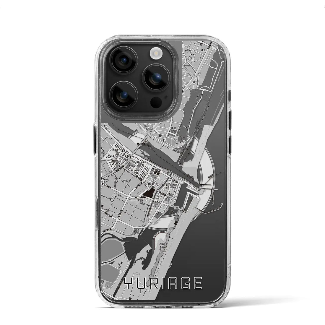 【閖上(宮城県)】地図柄iPhoneケース(MagSafeタイプ)