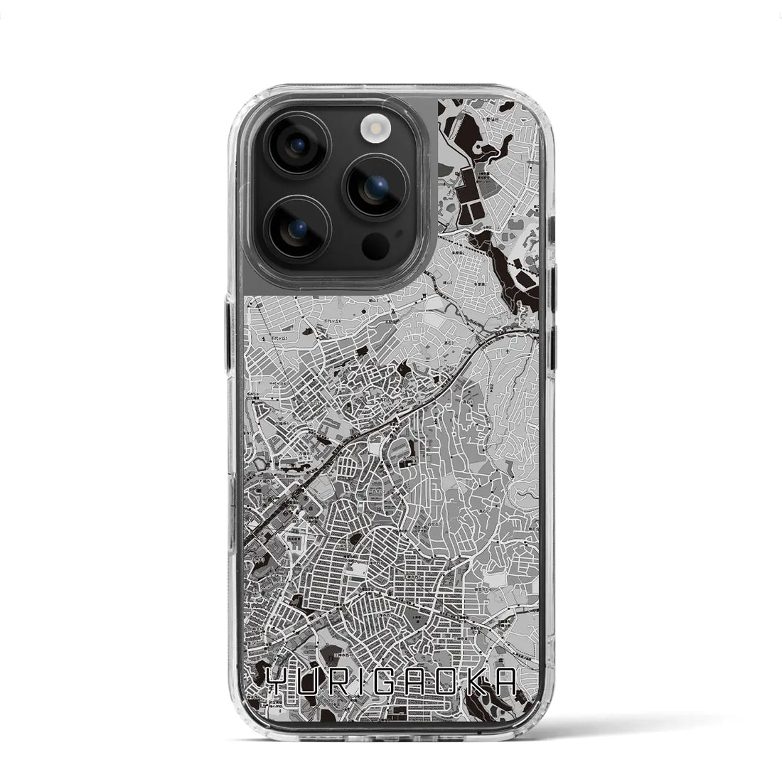 【百合ヶ丘(神奈川県)】地図柄iPhoneケース(MagSafeタイプ)