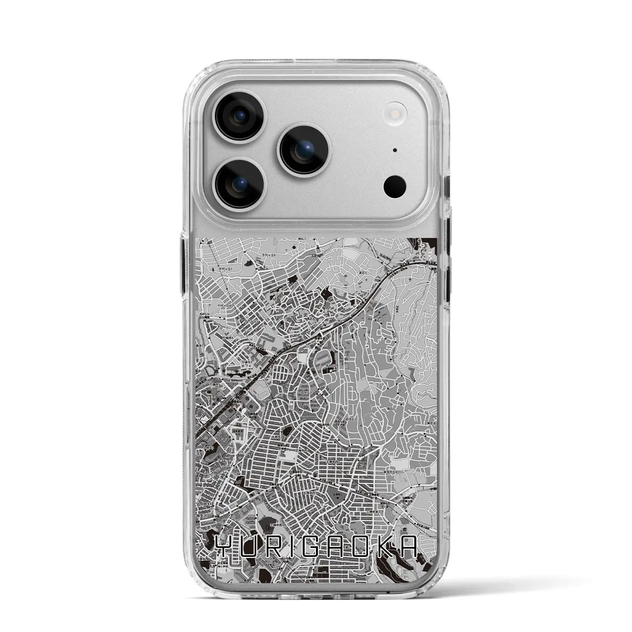 【百合ヶ丘(神奈川県)】地図柄iPhoneケース(MagSafeタイプ)