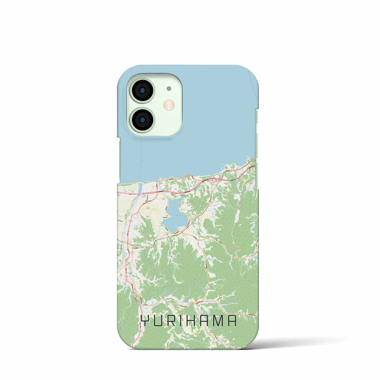 【湯梨浜(鳥取県)】地図柄iPhoneケース(バックカバータイプ)