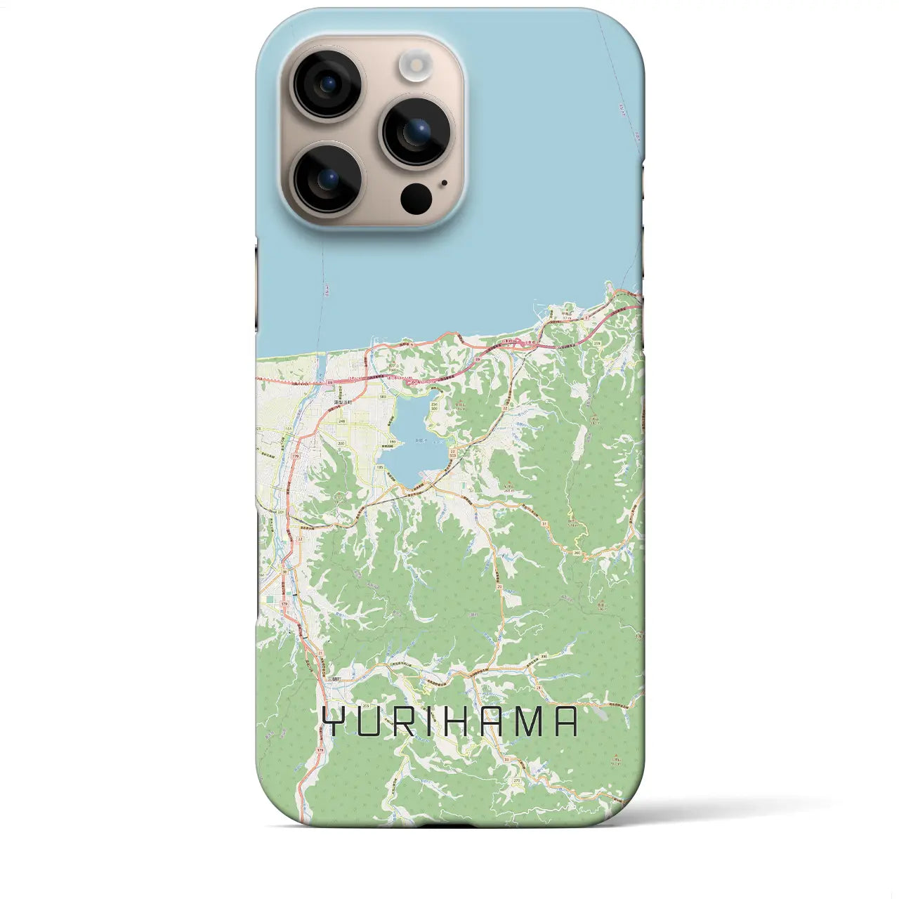 【湯梨浜(鳥取県)】地図柄iPhoneケース(バックカバータイプ)