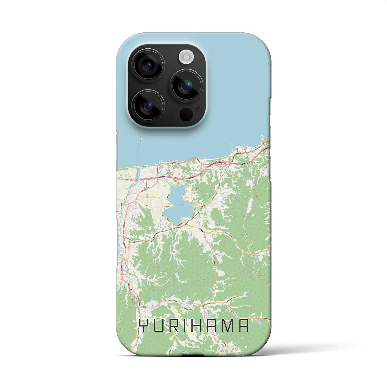 【湯梨浜(鳥取県)】地図柄iPhoneケース(バックカバータイプ)