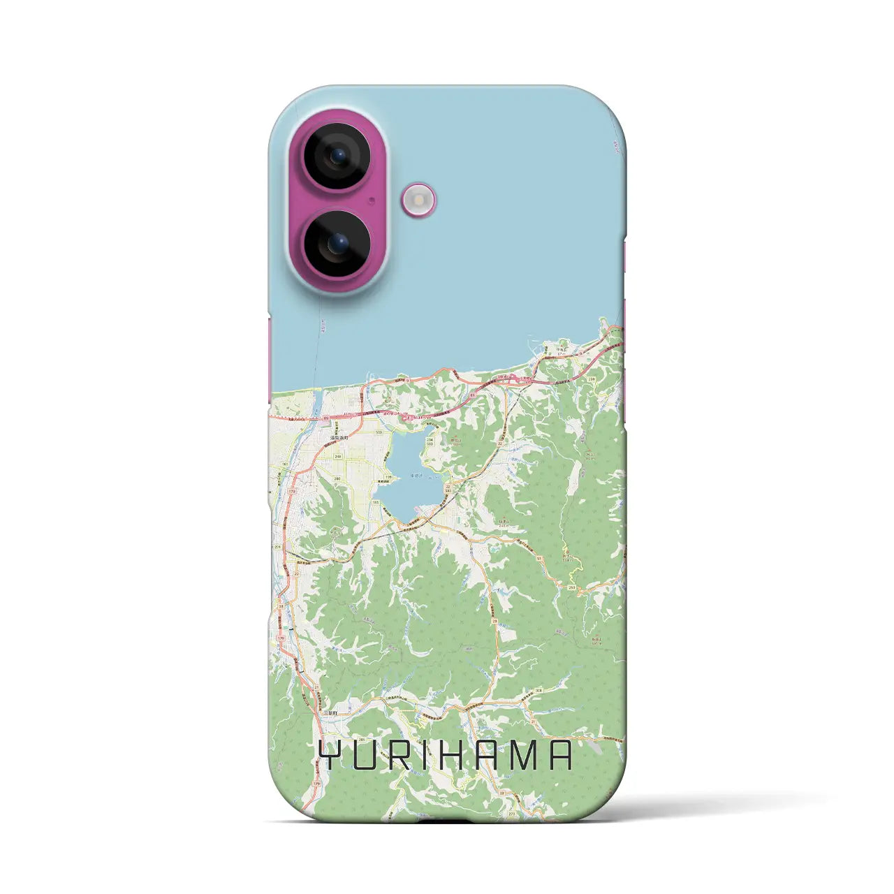 【湯梨浜(鳥取県)】地図柄iPhoneケース(バックカバータイプ)