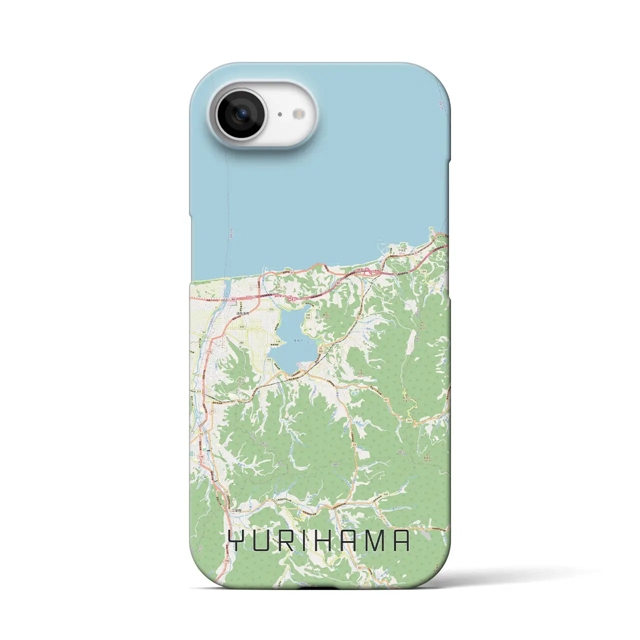 【湯梨浜(鳥取県)】地図柄iPhoneケース(バックカバータイプ)