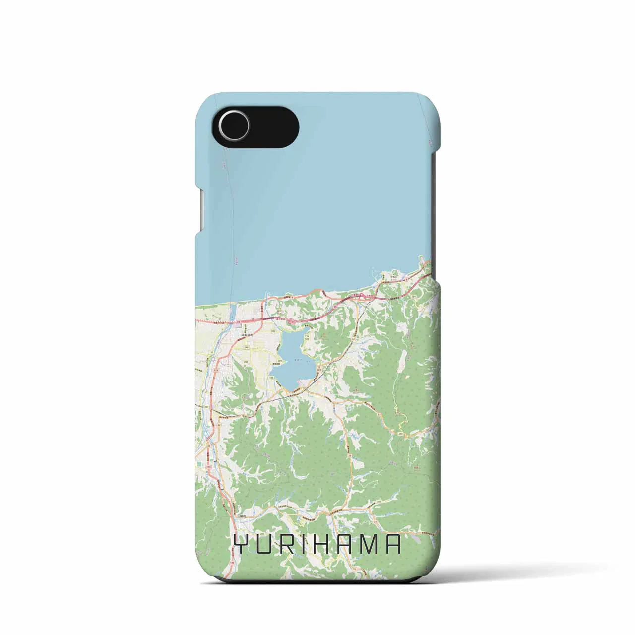 【湯梨浜(鳥取県)】地図柄iPhoneケース(バックカバータイプ)