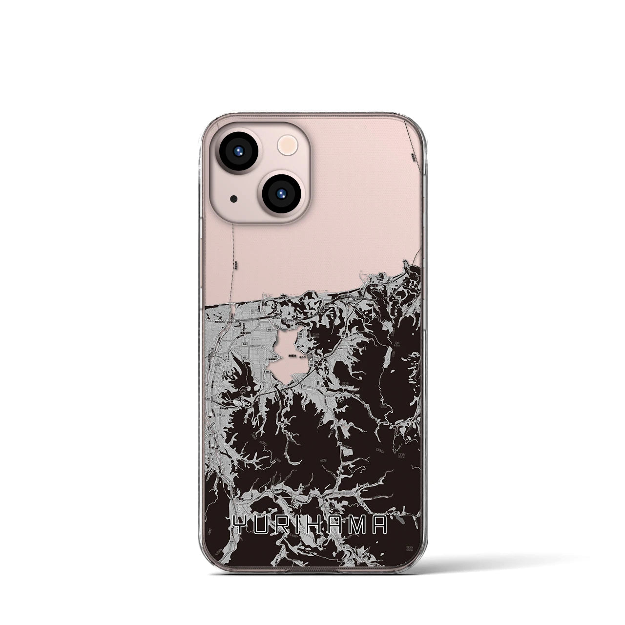 【湯梨浜(鳥取県)】地図柄iPhoneケース(クリアタイプ)