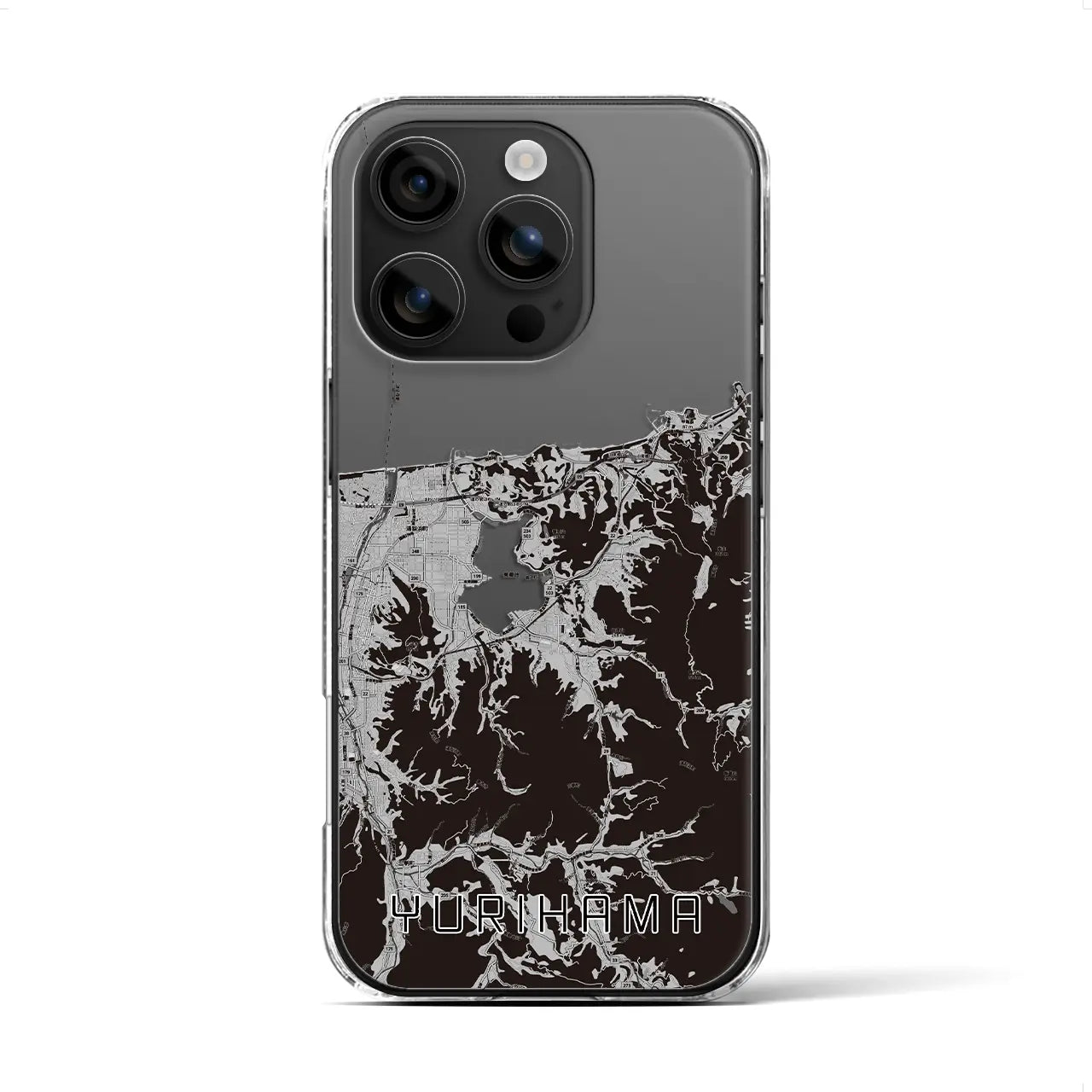 【湯梨浜(鳥取県)】地図柄iPhoneケース(クリアタイプ)