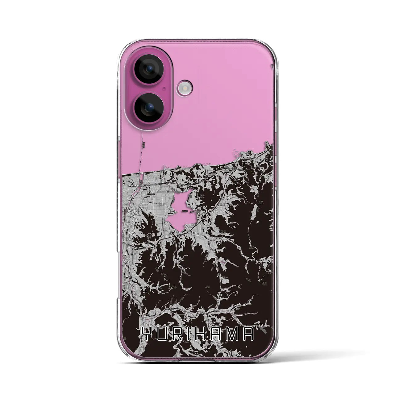 【湯梨浜(鳥取県)】地図柄iPhoneケース(クリアタイプ)