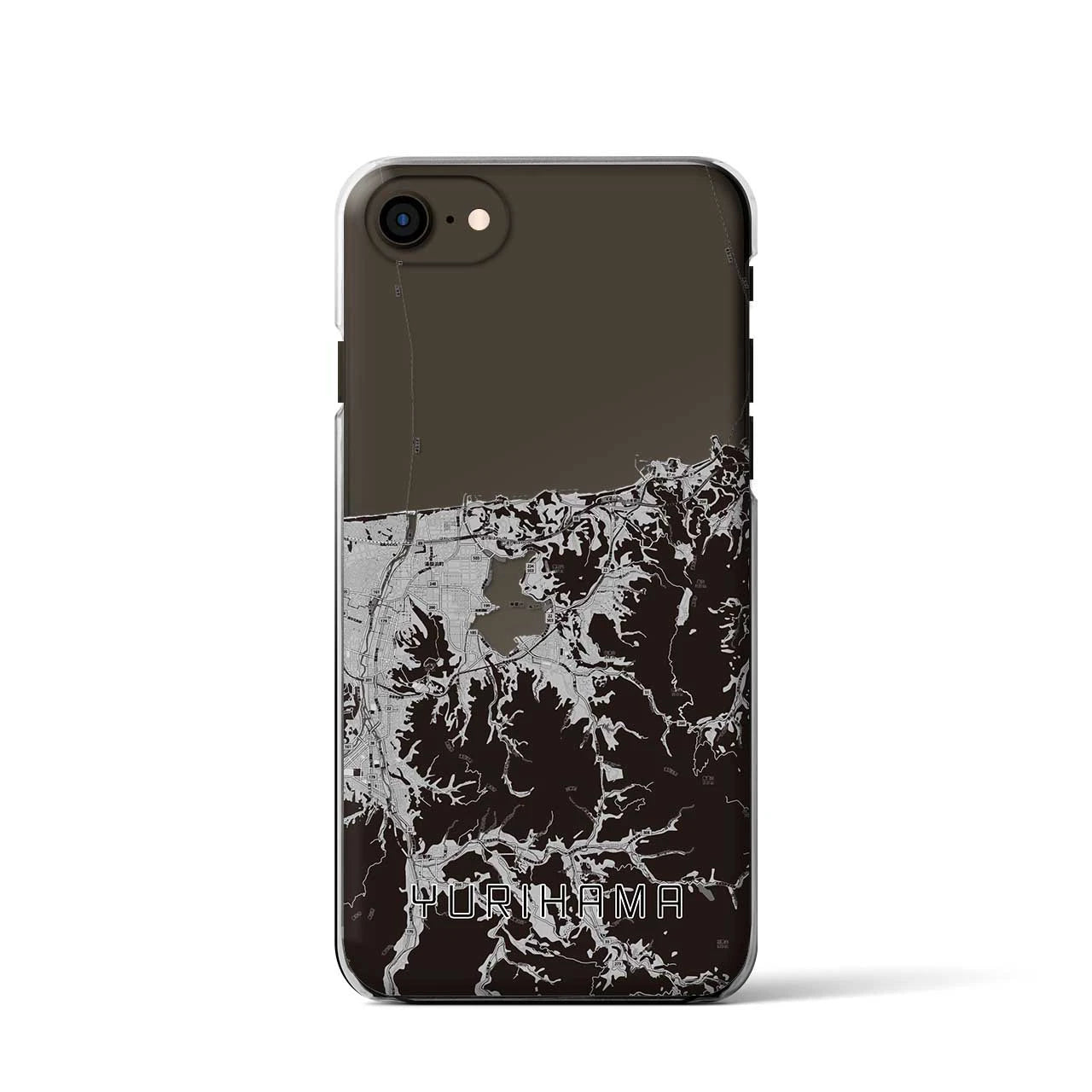 【湯梨浜(鳥取県)】地図柄iPhoneケース(クリアタイプ)