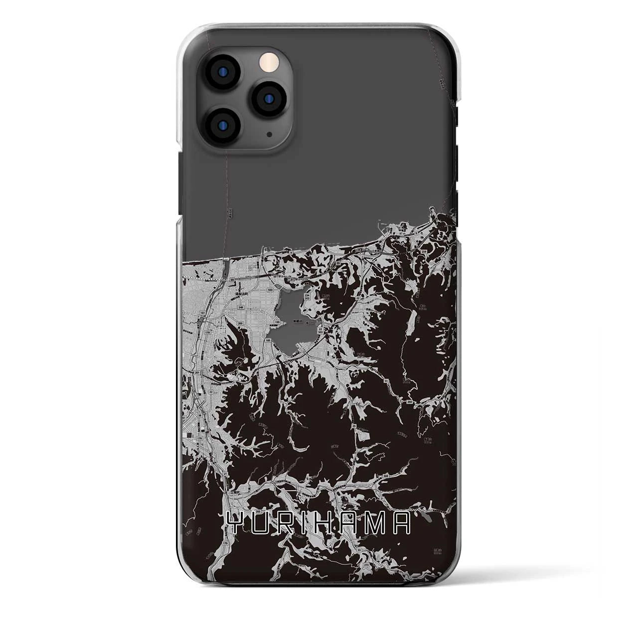 【湯梨浜(鳥取県)】地図柄iPhoneケース(クリアタイプ)