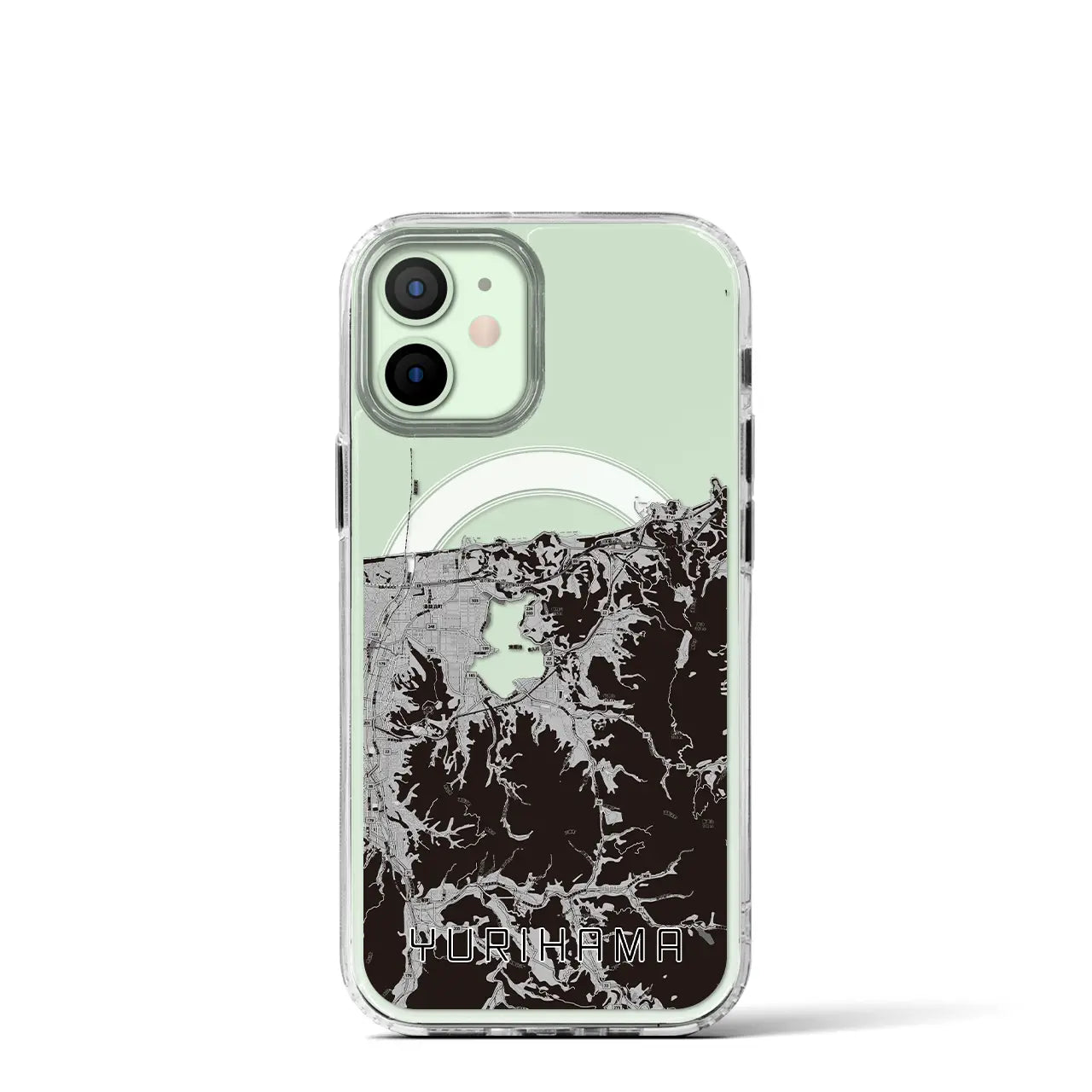 【湯梨浜(鳥取県)】地図柄iPhoneケース(MagSafeタイプ)