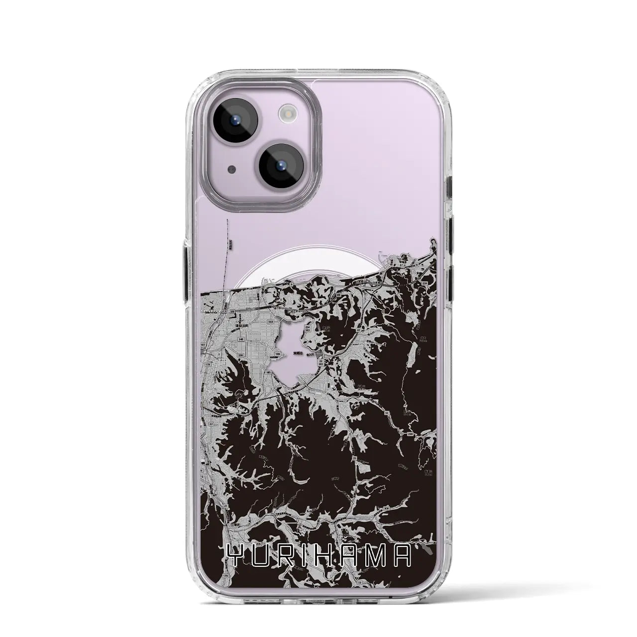 【湯梨浜(鳥取県)】地図柄iPhoneケース(MagSafeタイプ)