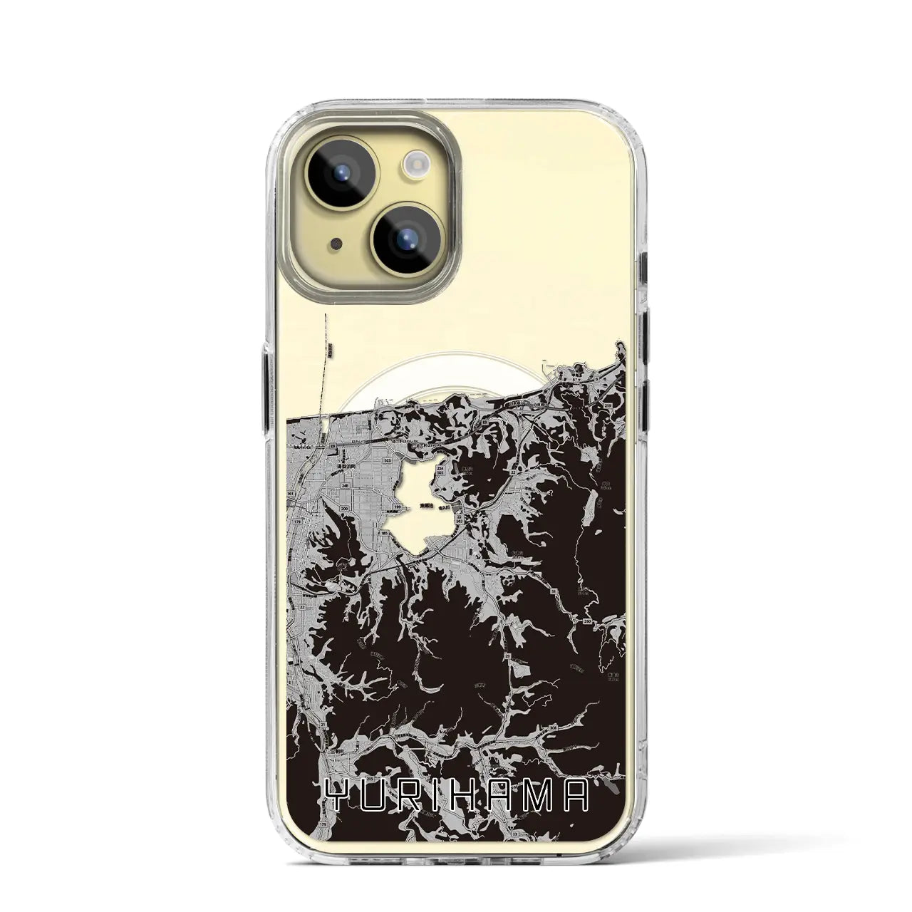 【湯梨浜(鳥取県)】地図柄iPhoneケース(MagSafeタイプ)