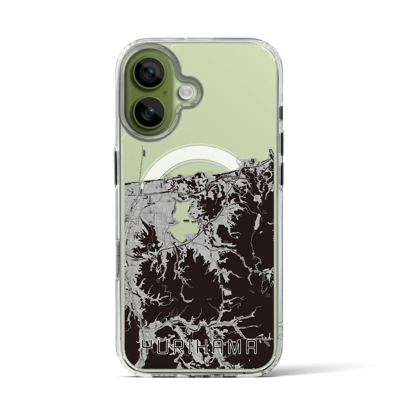【湯梨浜(鳥取県)】地図柄iPhoneケース(MagSafeタイプ)