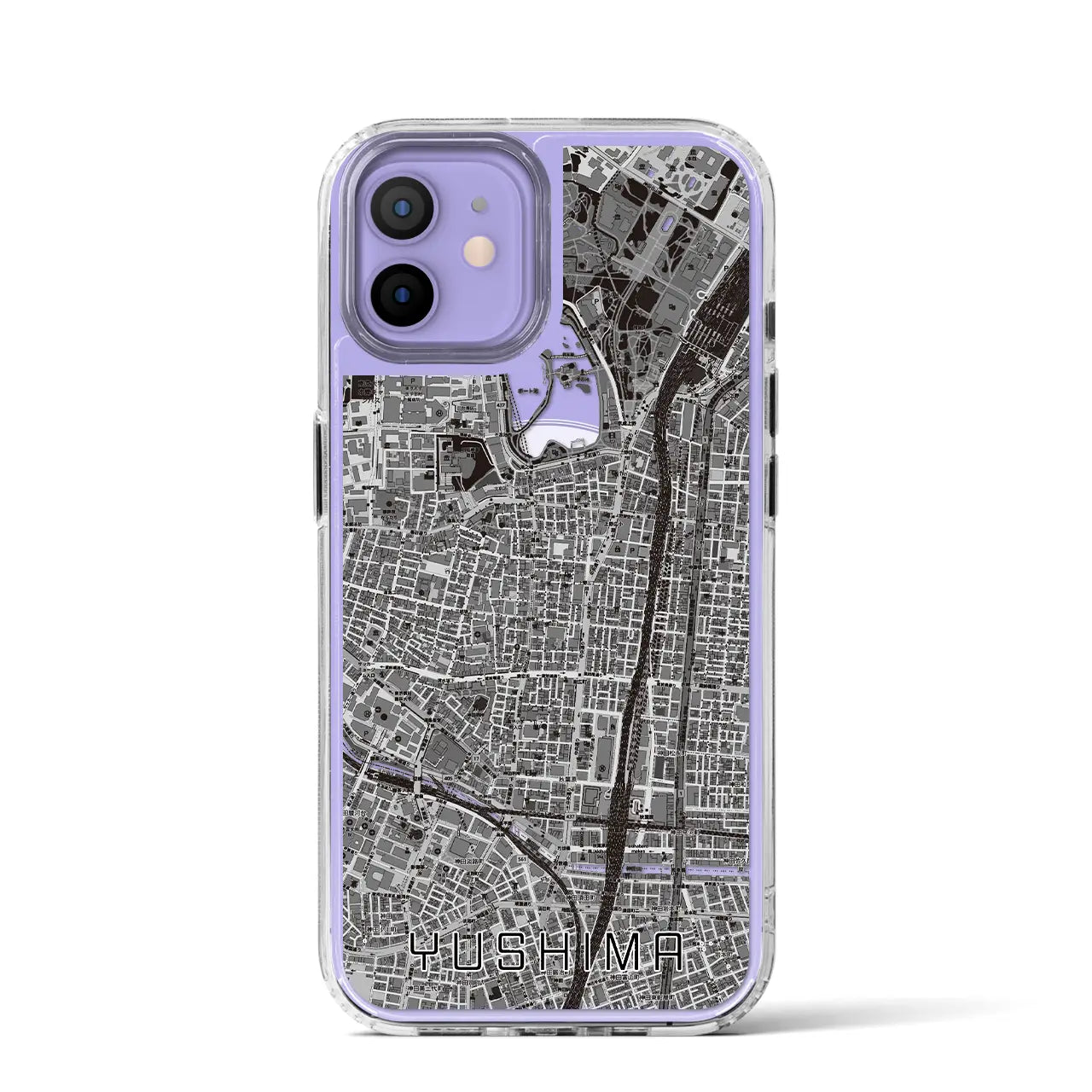 【湯島(東京都)】地図柄iPhoneケース(MagSafeタイプ)