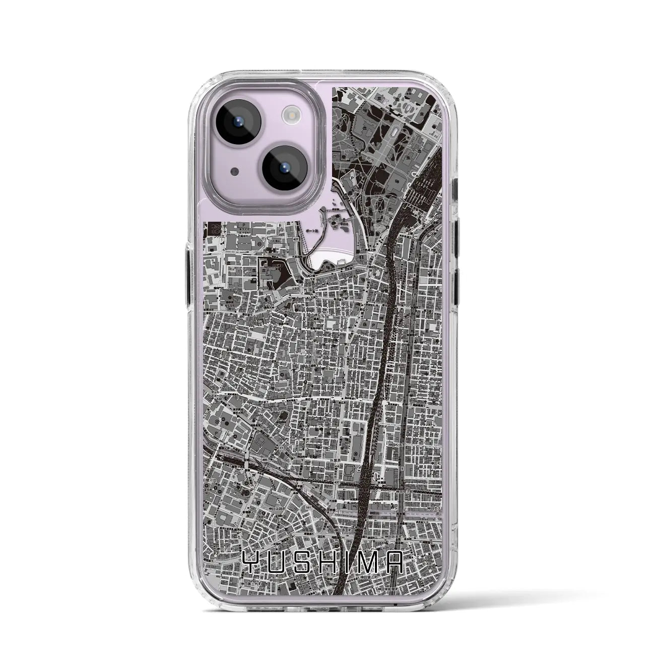 【湯島(東京都)】地図柄iPhoneケース(MagSafeタイプ)