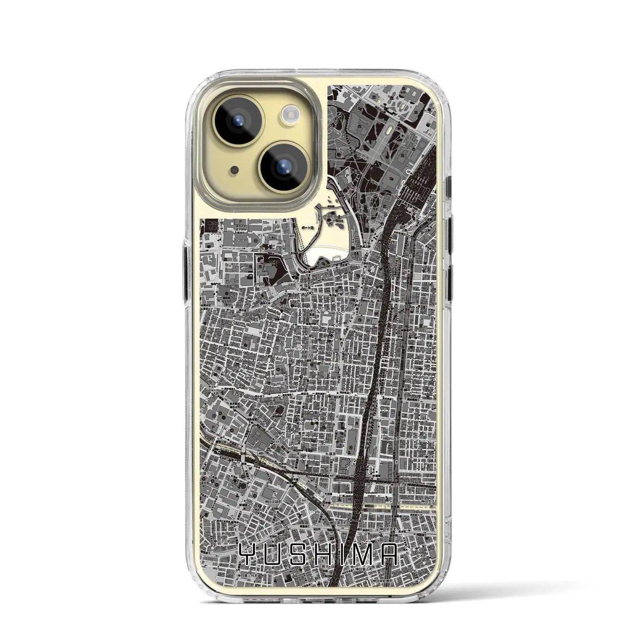 【湯島(東京都)】地図柄iPhoneケース(MagSafeタイプ)