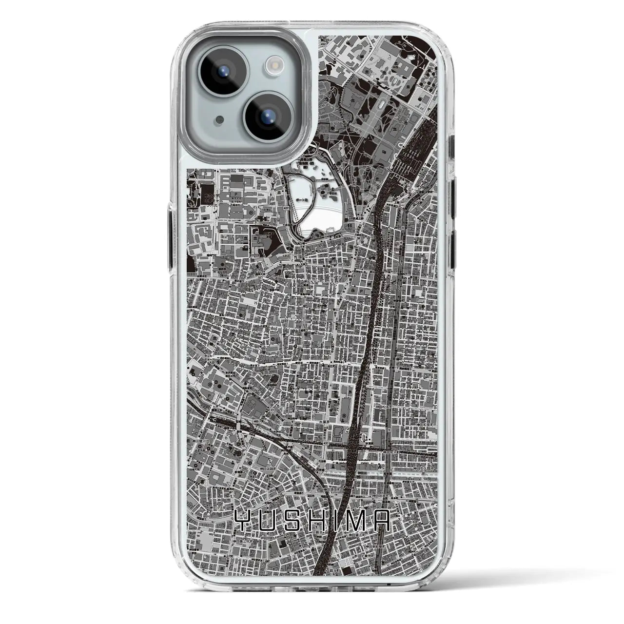 【湯島(東京都)】地図柄iPhoneケース(MagSafeタイプ)