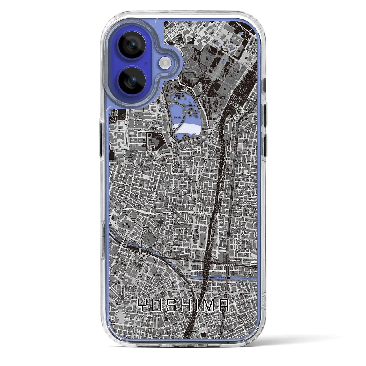 【湯島(東京都)】地図柄iPhoneケース(MagSafeタイプ)