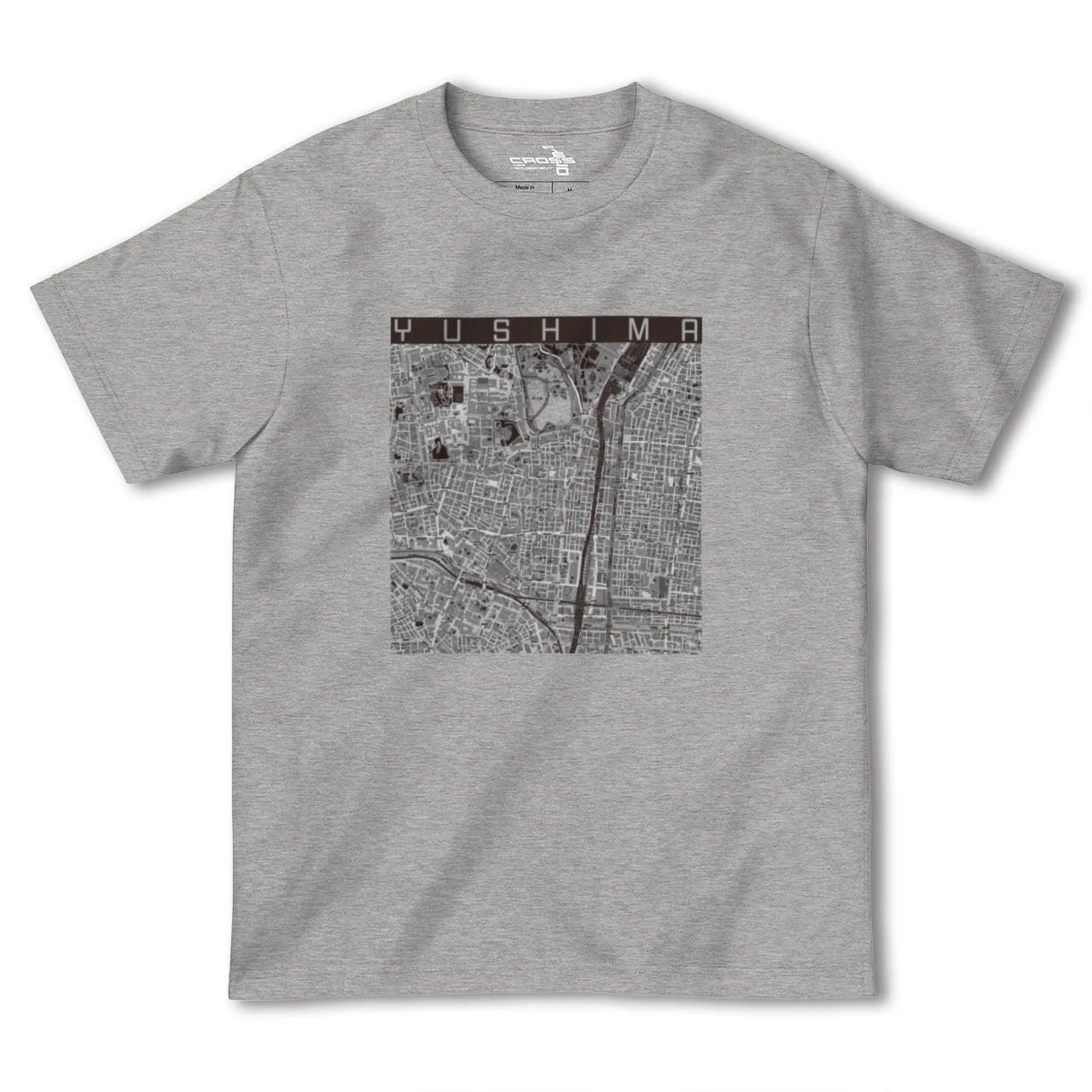 【湯島(東京都)】地図柄ヘビーウェイトTシャツ