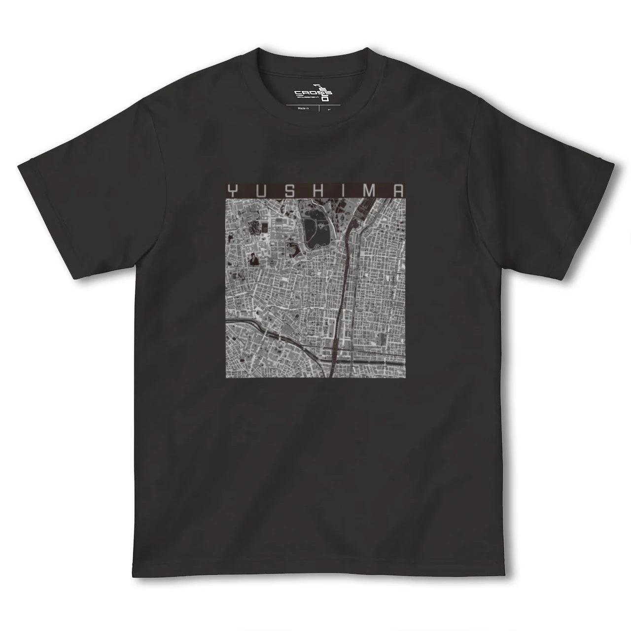 【湯島(東京都)】地図柄ヘビーウェイトTシャツ
