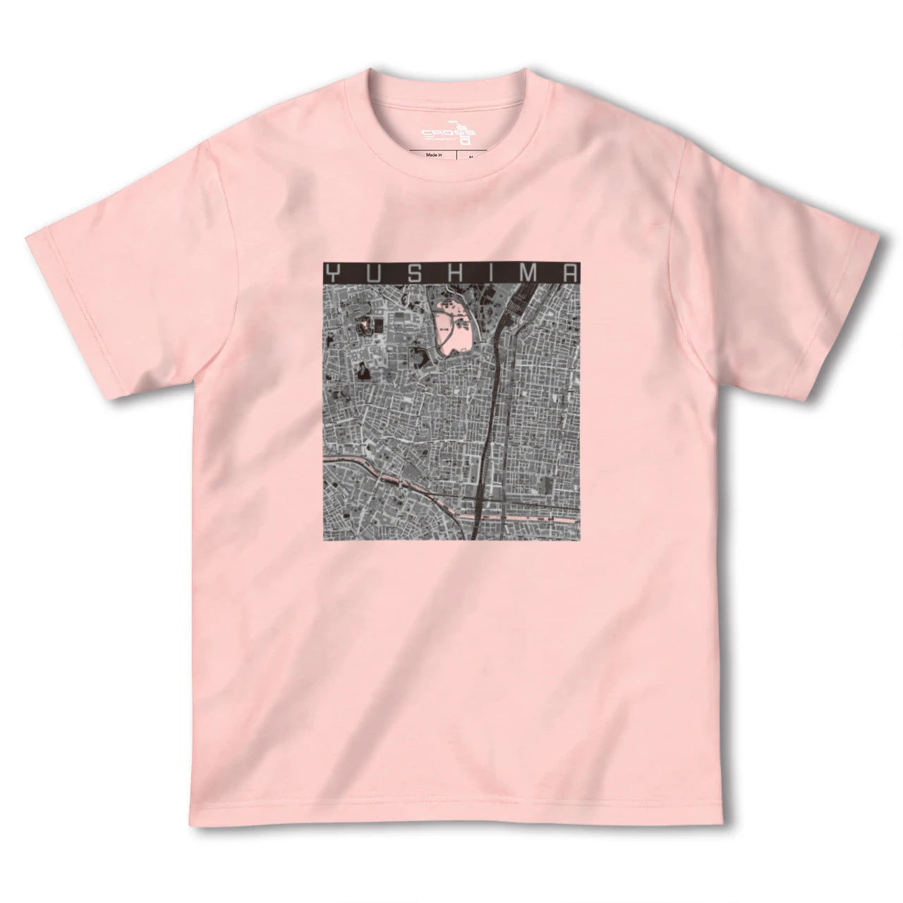 【湯島(東京都)】地図柄ヘビーウェイトTシャツ