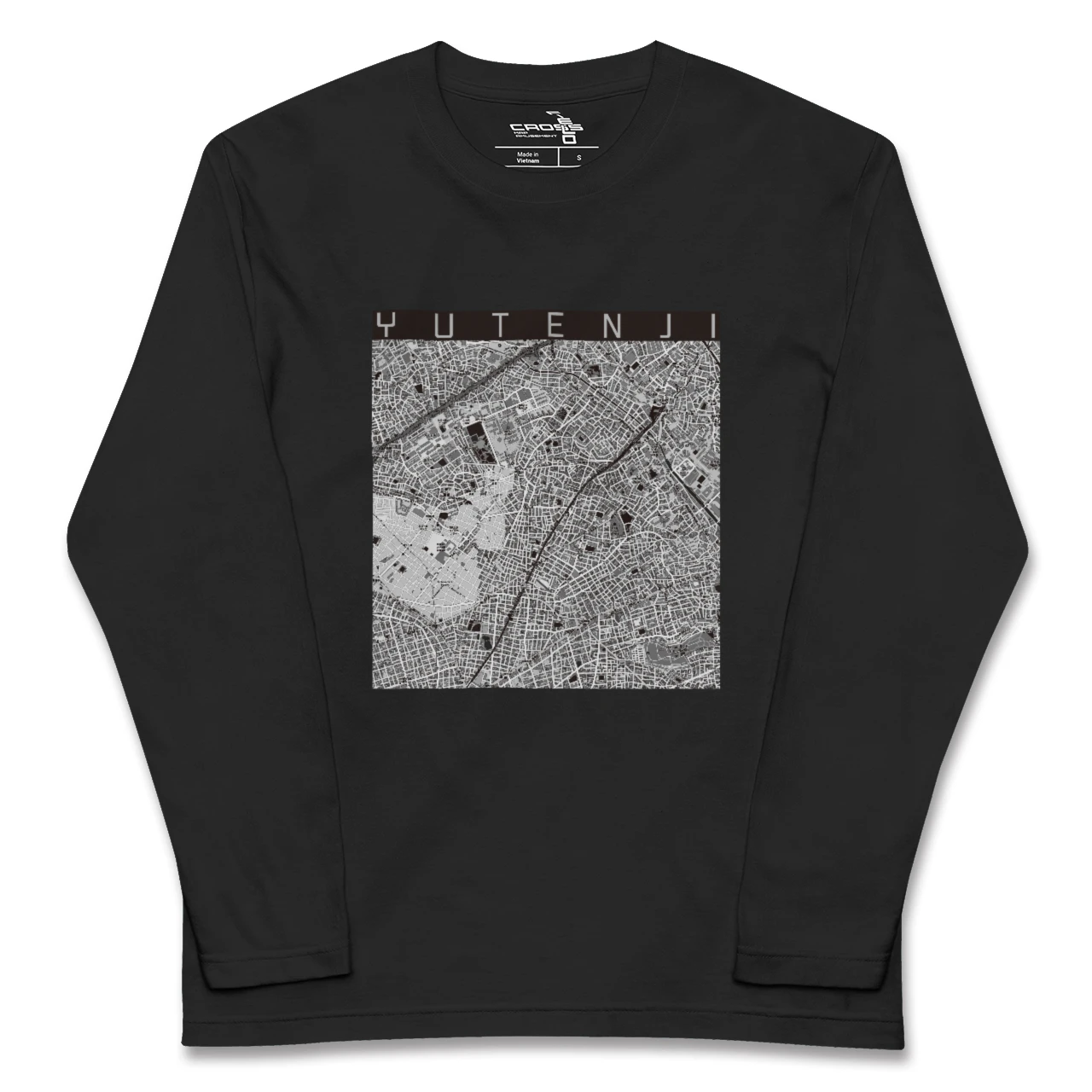 【祐天寺(東京都)】地図柄ロングスリーブTシャツ