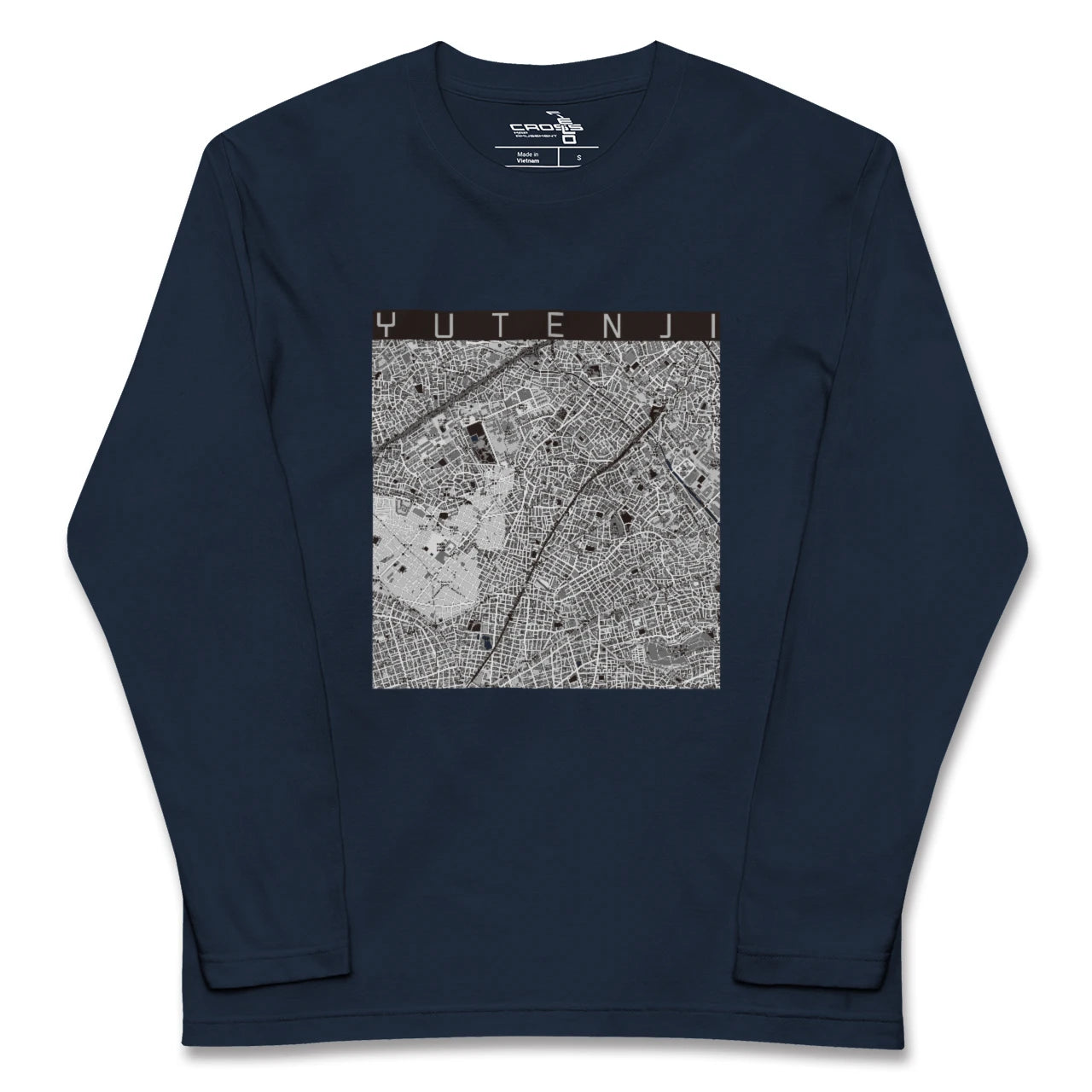 【祐天寺(東京都)】地図柄ロングスリーブTシャツ