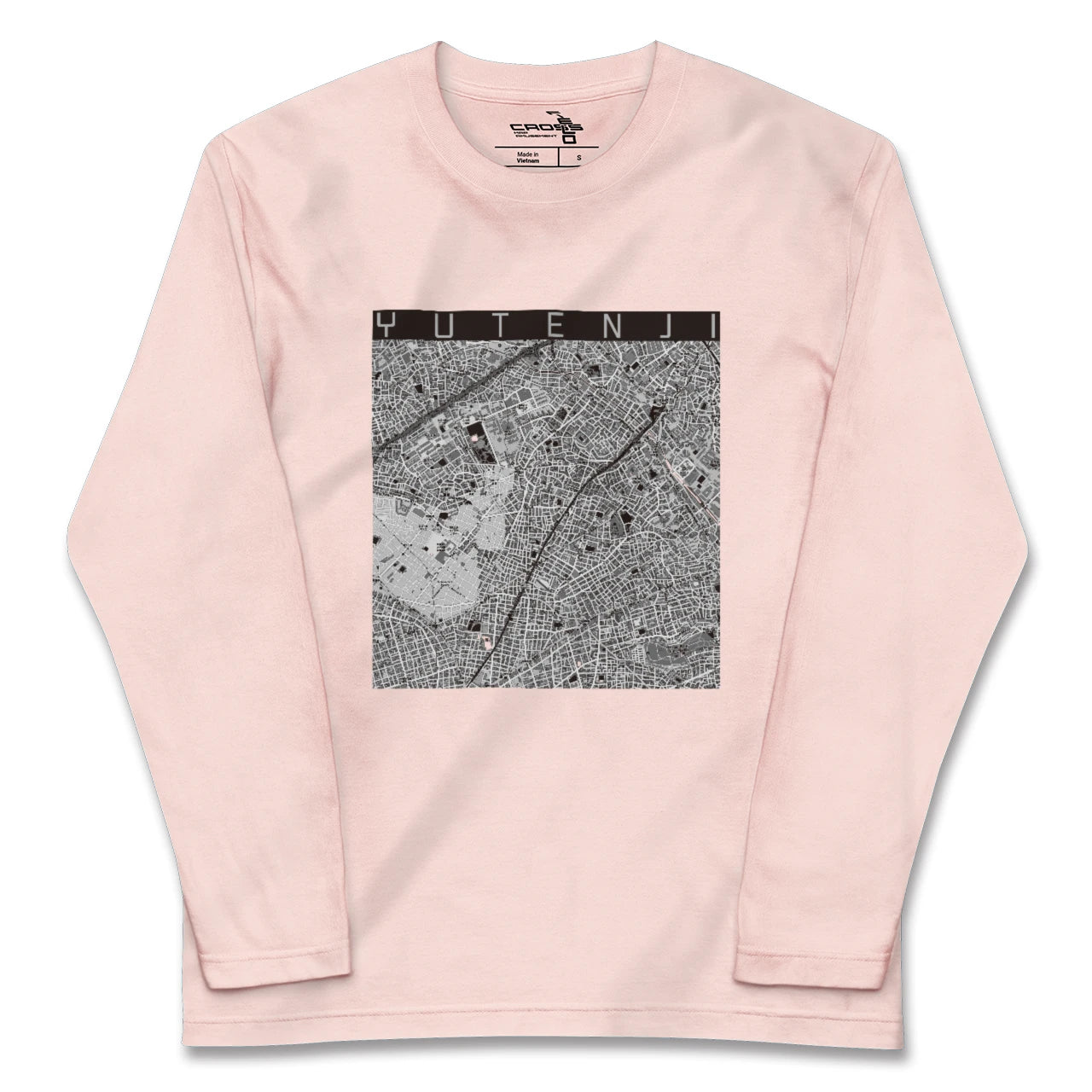 【祐天寺(東京都)】地図柄ロングスリーブTシャツ