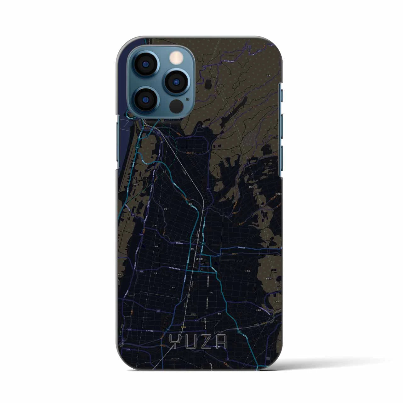 【遊佐(山形県)】地図柄iPhoneケース(バックカバータイプ)