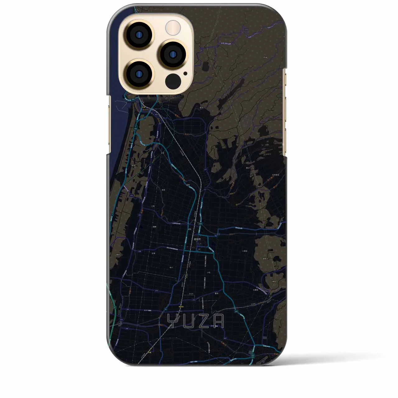 【遊佐(山形県)】地図柄iPhoneケース(バックカバータイプ)