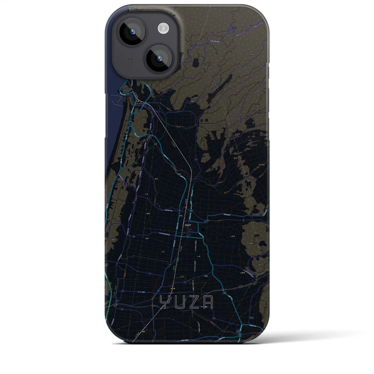 【遊佐(山形県)】地図柄iPhoneケース(バックカバータイプ)