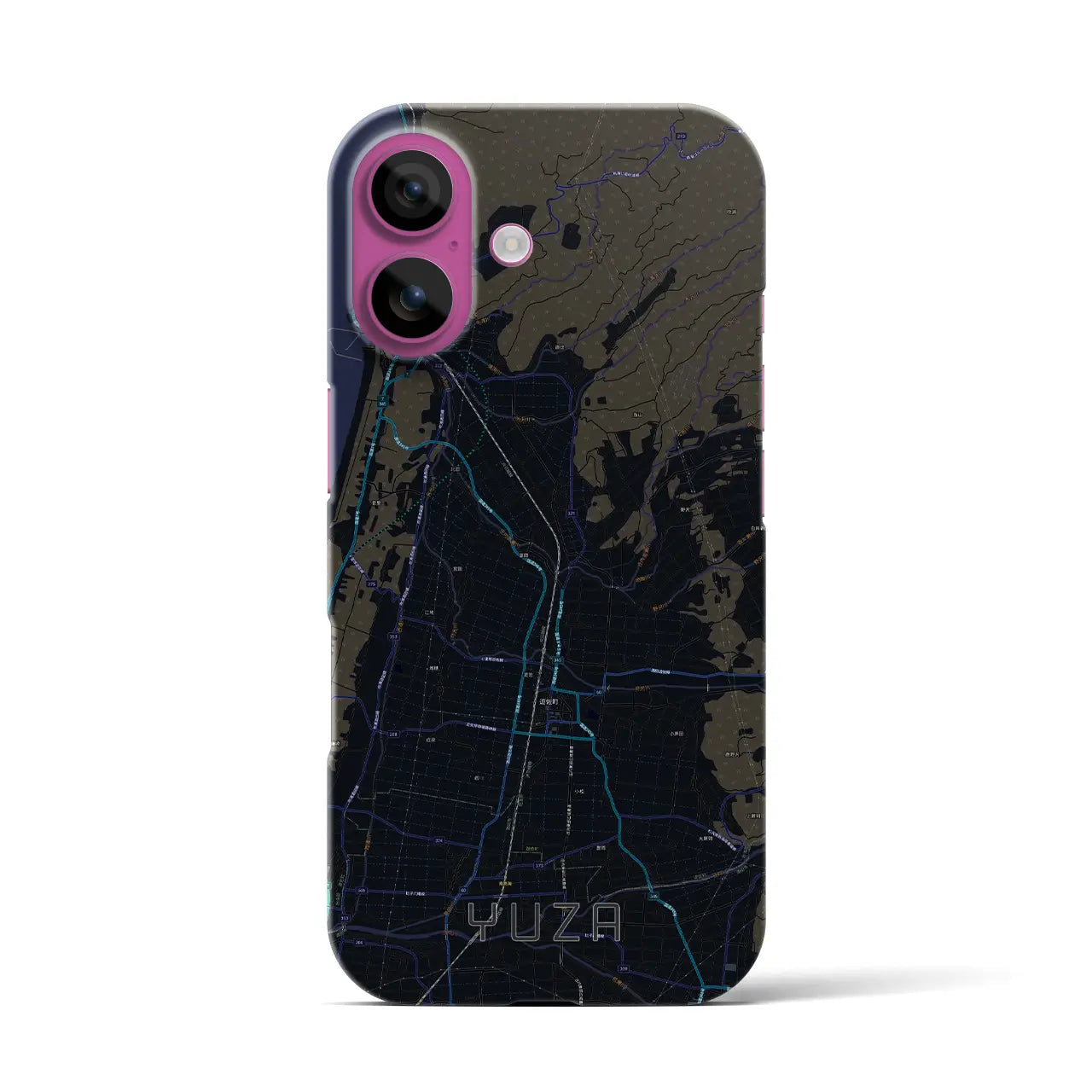 【遊佐(山形県)】地図柄iPhoneケース(バックカバータイプ)