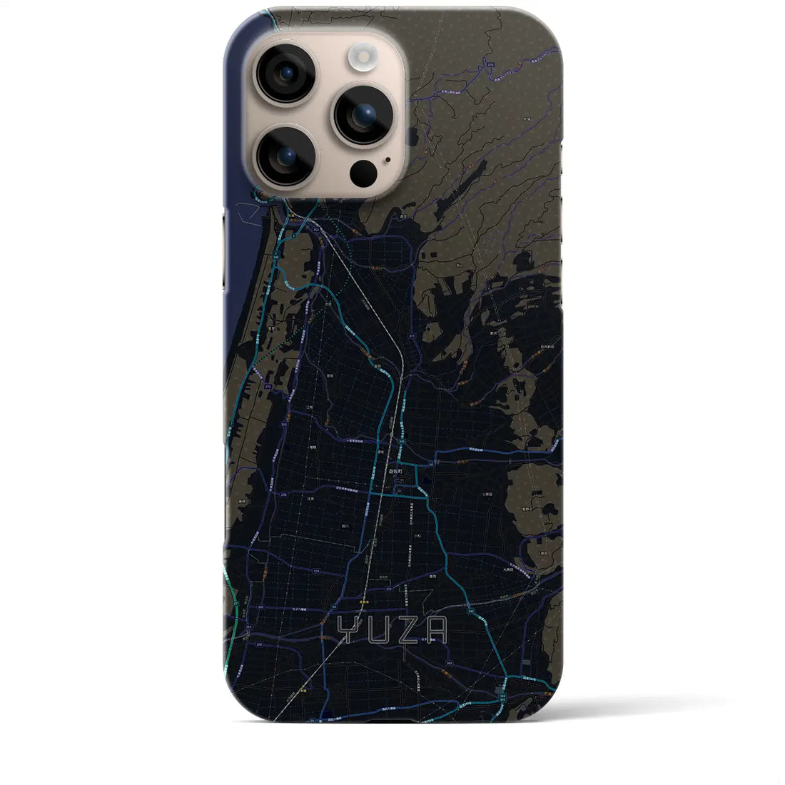 【遊佐(山形県)】地図柄iPhoneケース(バックカバータイプ)