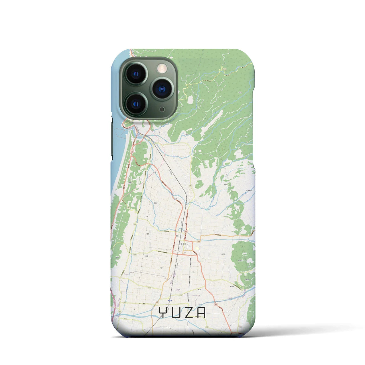 【遊佐(山形県)】地図柄iPhoneケース(バックカバータイプ)
