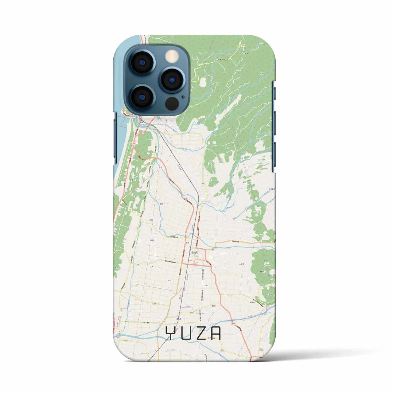 【遊佐(山形県)】地図柄iPhoneケース(バックカバータイプ)