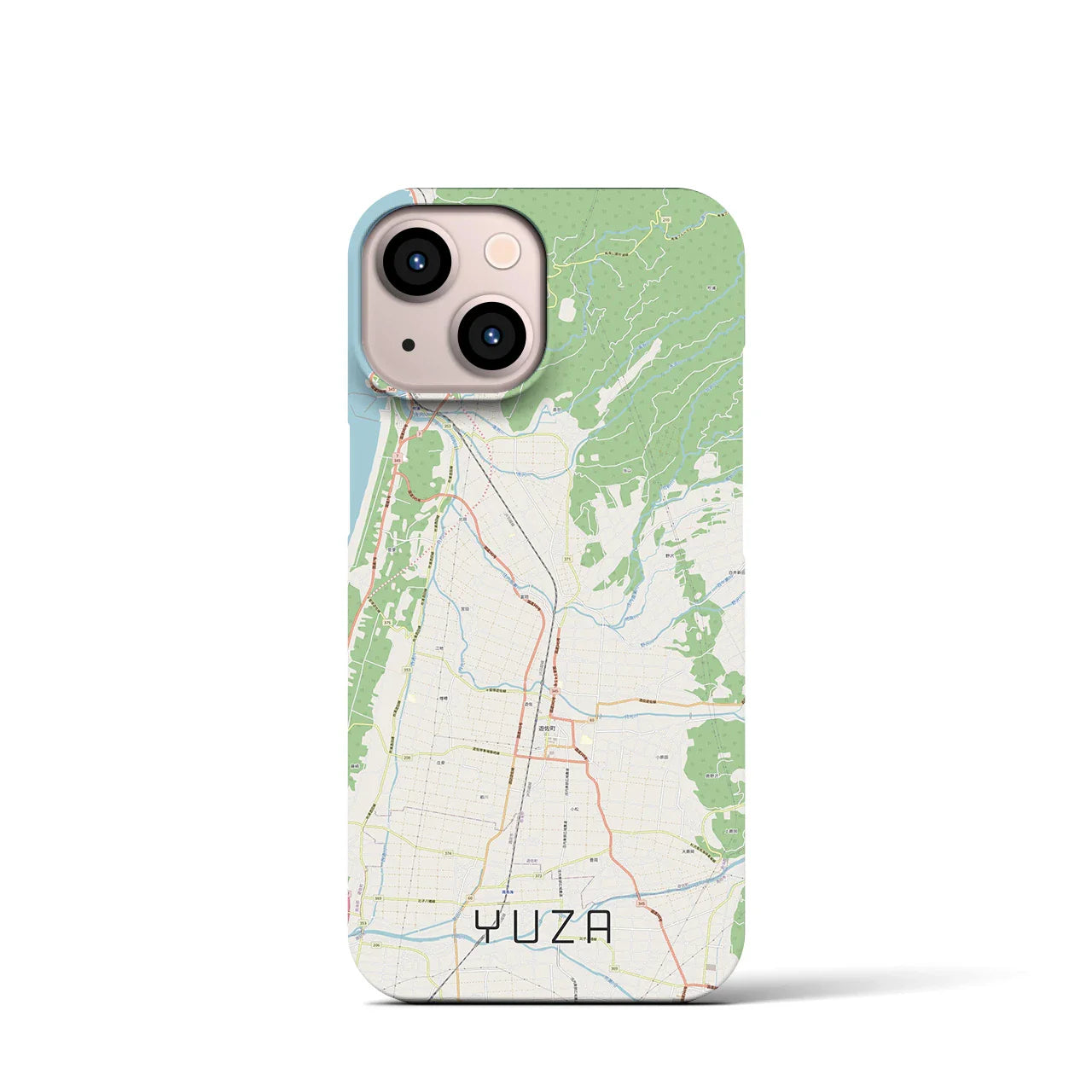 【遊佐(山形県)】地図柄iPhoneケース(バックカバータイプ)