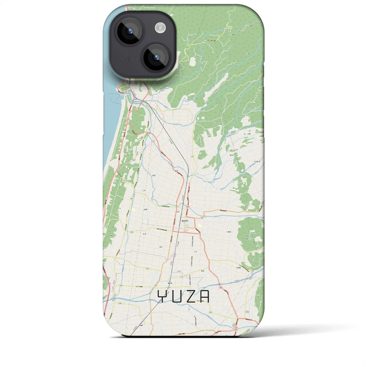 【遊佐(山形県)】地図柄iPhoneケース(バックカバータイプ)