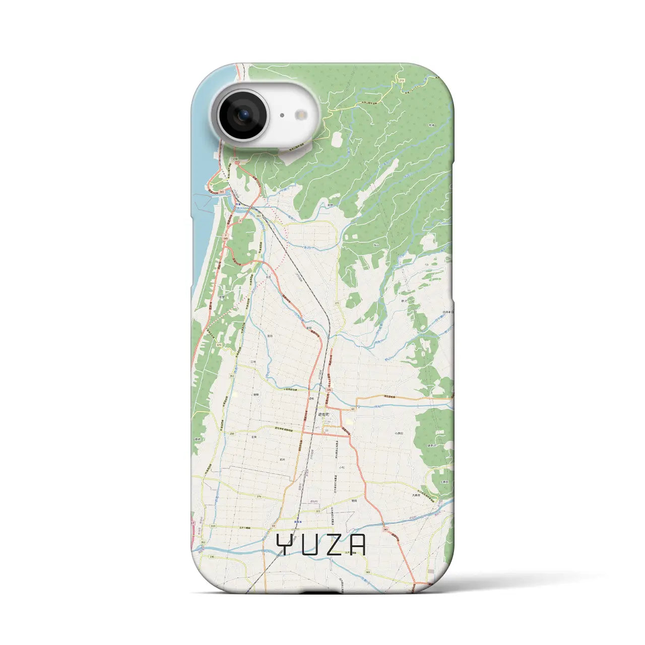 【遊佐(山形県)】地図柄iPhoneケース(バックカバータイプ)