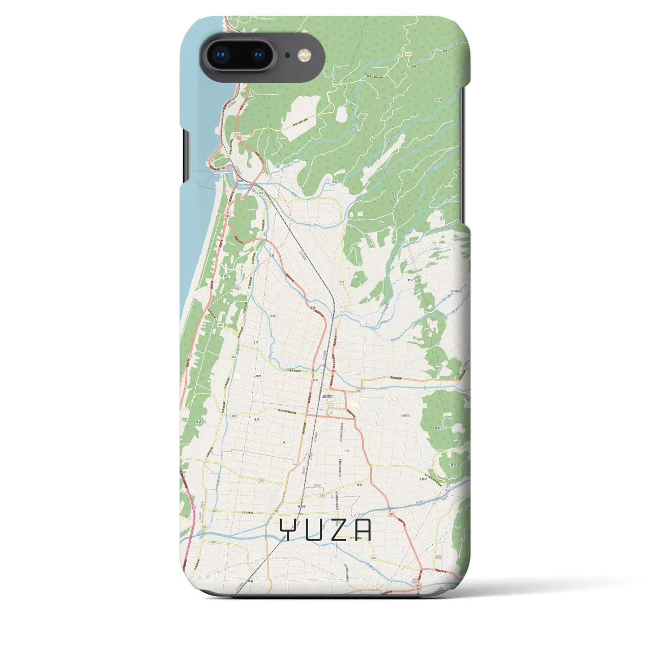 【遊佐(山形県)】地図柄iPhoneケース(バックカバータイプ)
