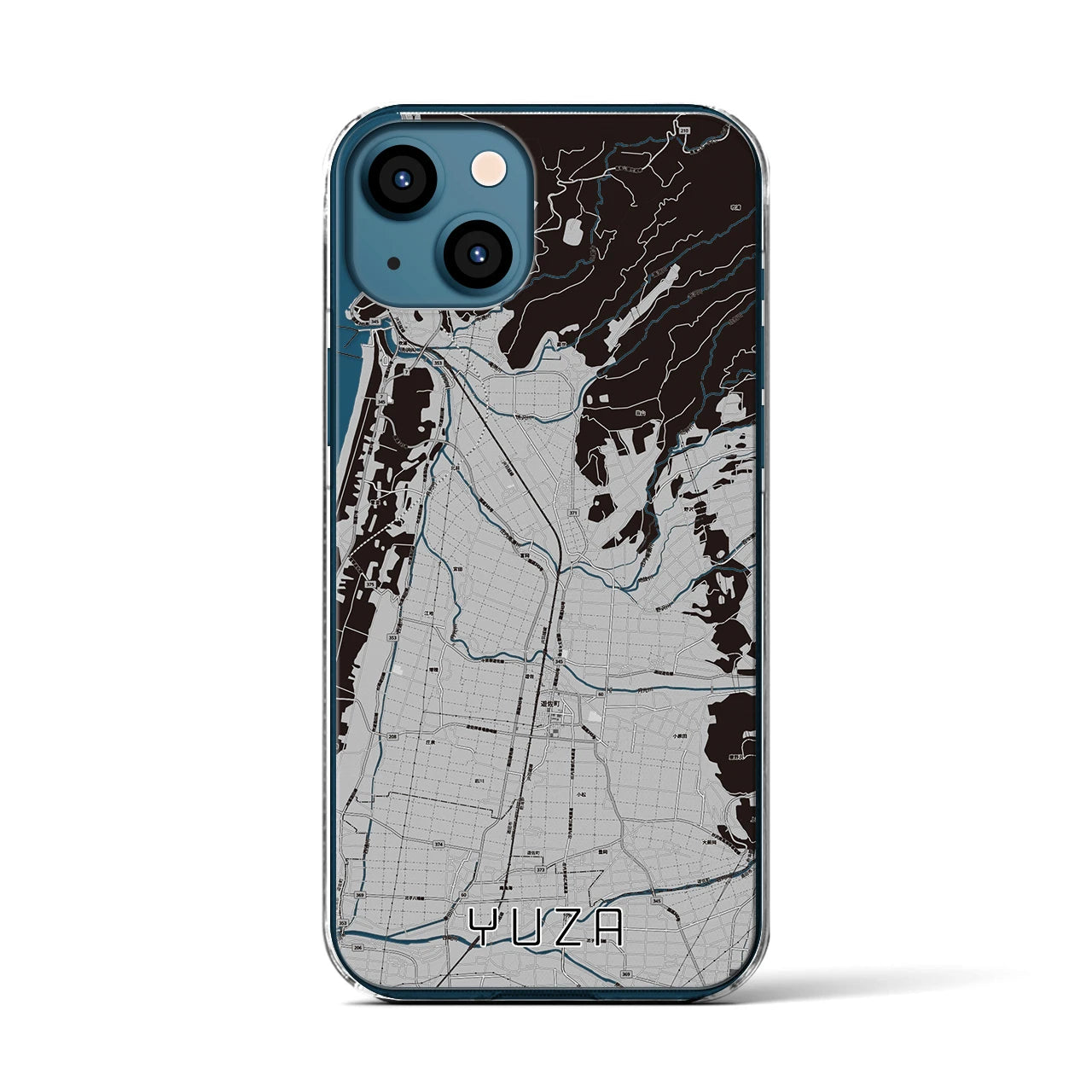 【遊佐(山形県)】地図柄iPhoneケース(クリアタイプ)