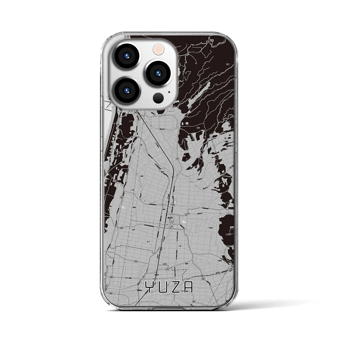 【遊佐(山形県)】地図柄iPhoneケース(クリアタイプ)