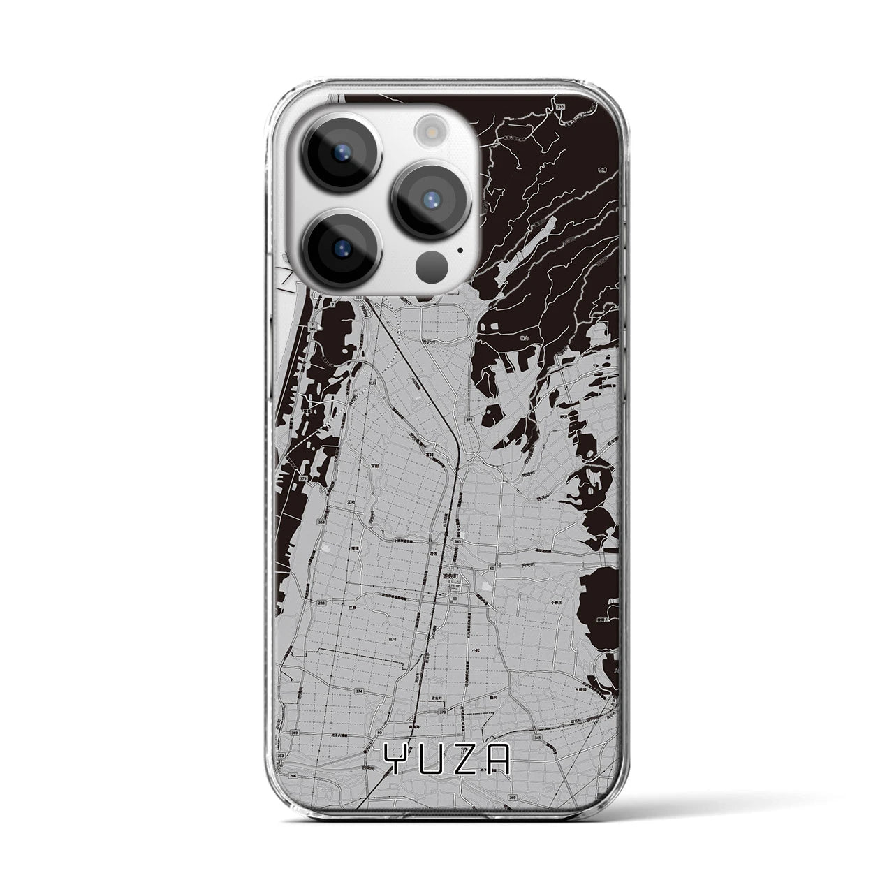 【遊佐(山形県)】地図柄iPhoneケース(クリアタイプ)